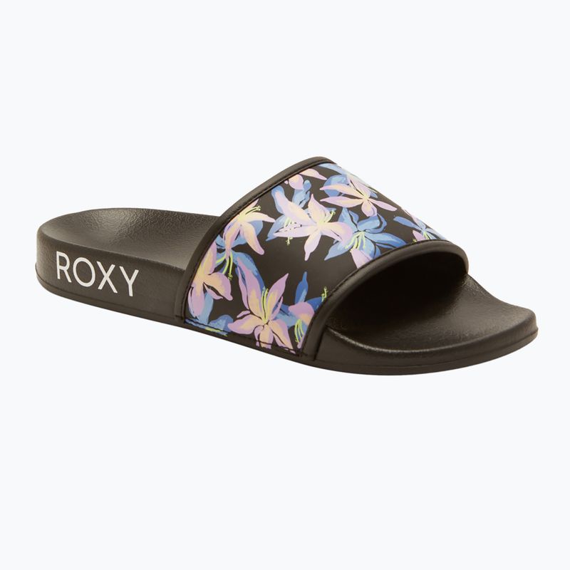 Dámske šľapky ROXY Slippy IV black/boysenberry 8