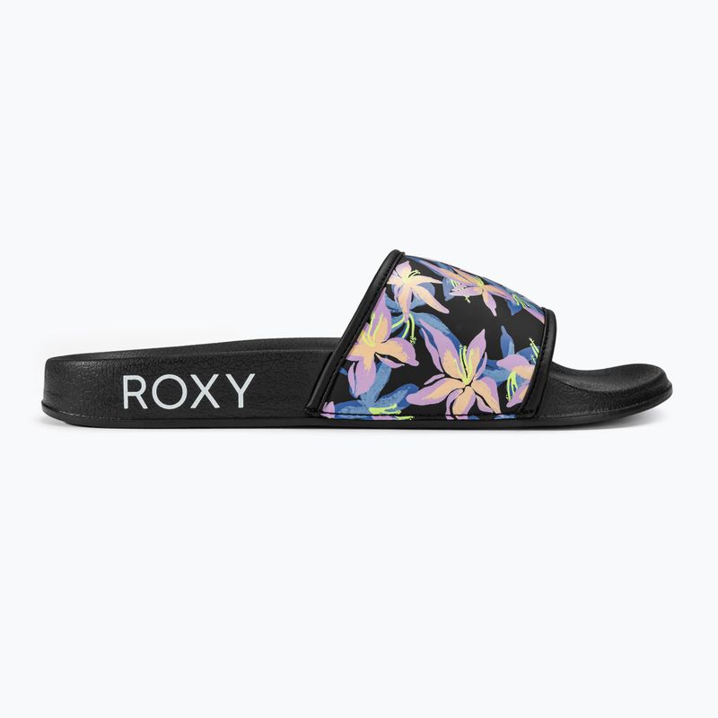 Dámske šľapky ROXY Slippy IV black/boysenberry 2