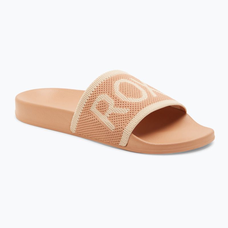 Dámske šľapky ROXY Slippy Knit wheat/turkish coffee 8