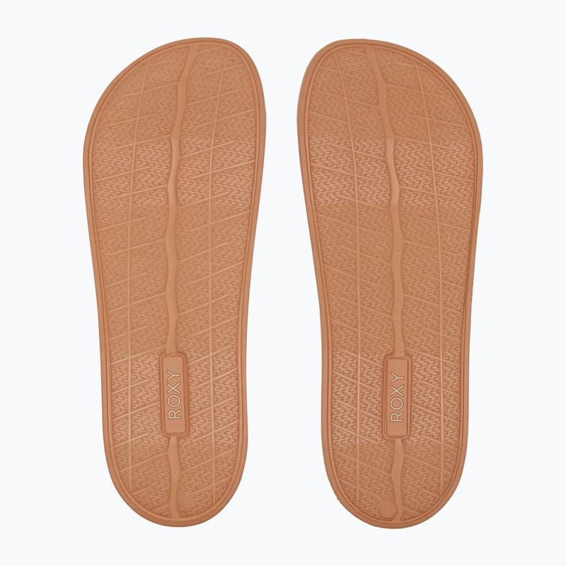 Dámske šľapky ROXY Slippy Knit wheat/turkish coffee 10