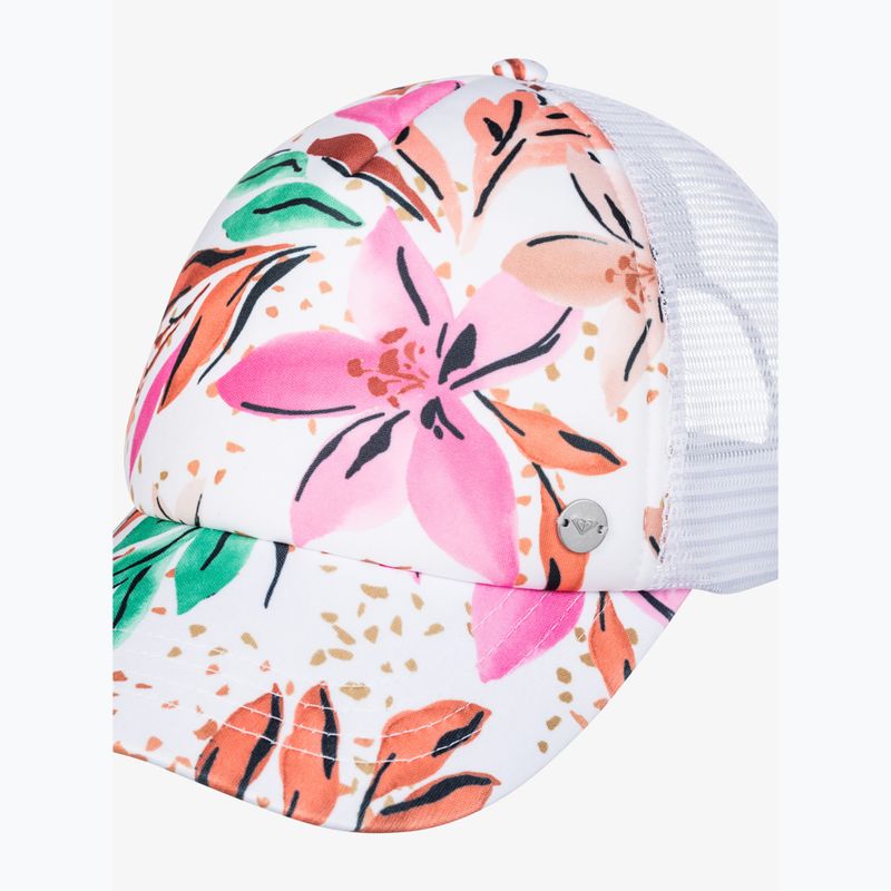 Šiltovka dámska ROXY Beautiful Morning white happy tropical swim 4