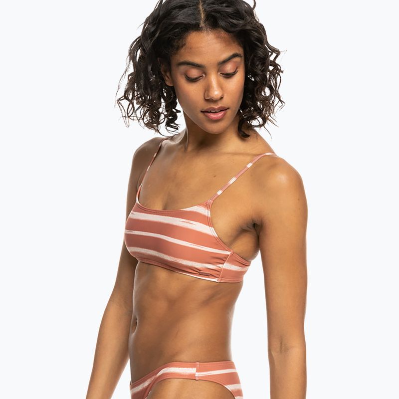 Vrchný diel plaviek  ROXY Printed Beach Classics cedar wood happy stripe 5