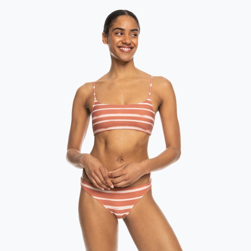 Dámske dvojdielne plavky ROXY PT Beach Classics cedar wood happy stripe