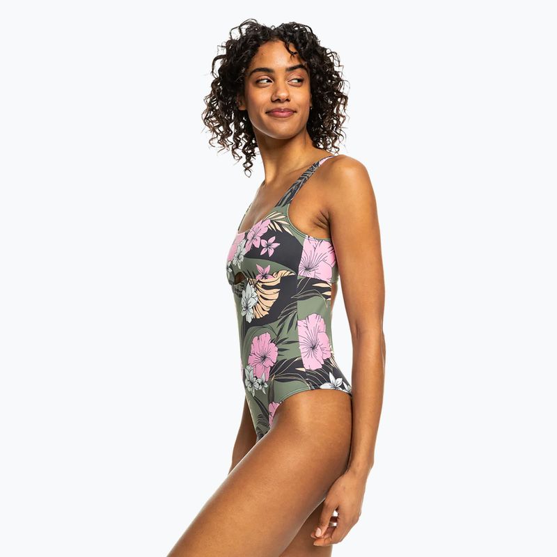 Dámske plavky ROXY Pro The Double Line One anthracite classic pro surf 5