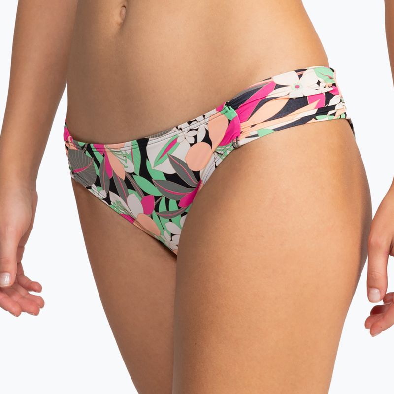 Spodný diel plaviek ROXY Printed Beach Classics Moderate anthracite palm song s 5