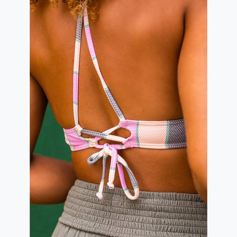 Vrchný diel plaviek  ROXY Vista Stripe Strappy agave green very vista stripe 8