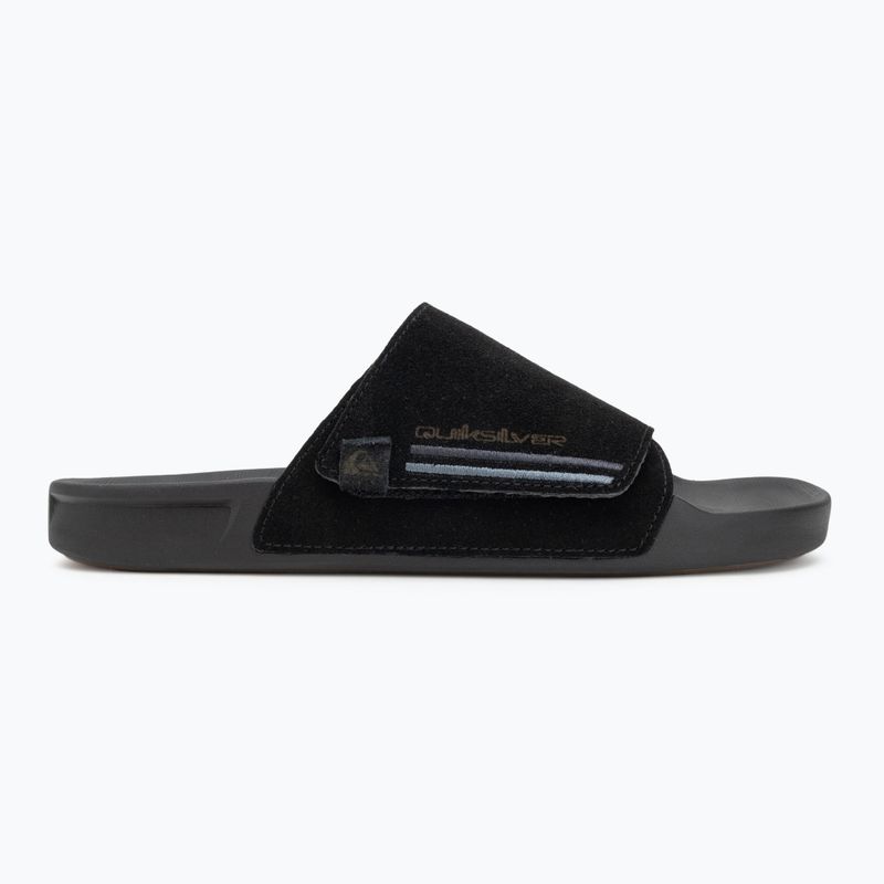 Pánske šľapky Quiksilver Rivi Suede black 1 2