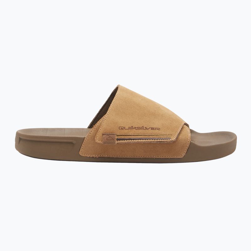 Pánske šľapky Quiksilver Rivi Suede tan 1 2
