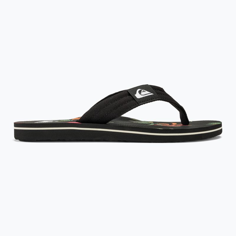 Pánske žabky Quiksilver Molokai Layback II black / orange / green 2