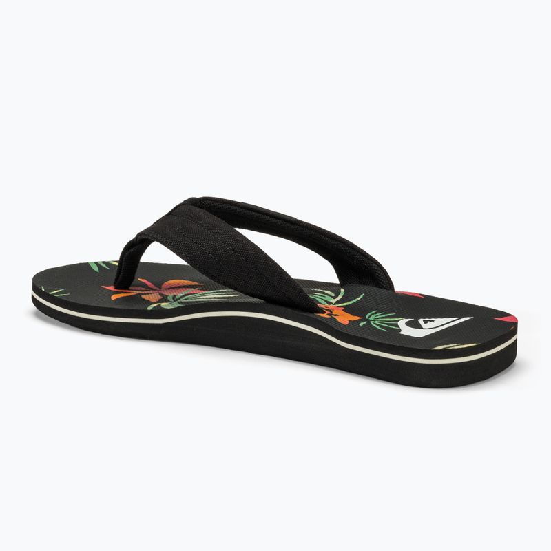 Pánske žabky Quiksilver Molokai Layback II black / orange / green 3