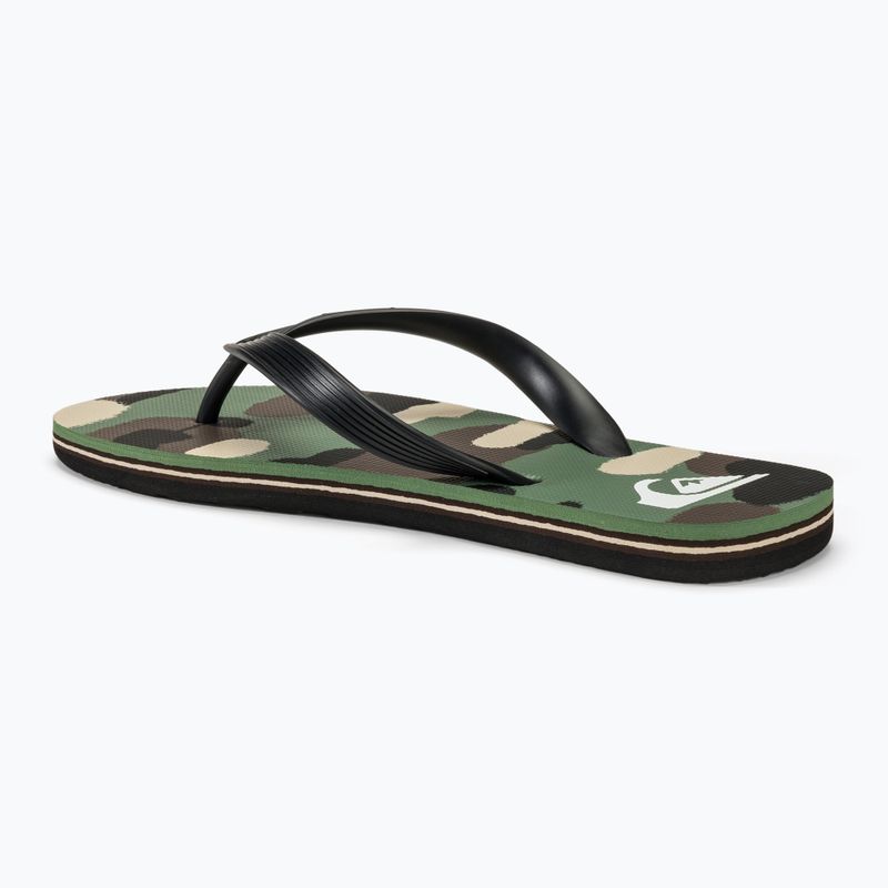 Pánske žabky Quiksilver Molokai Art II black/brown/green 3