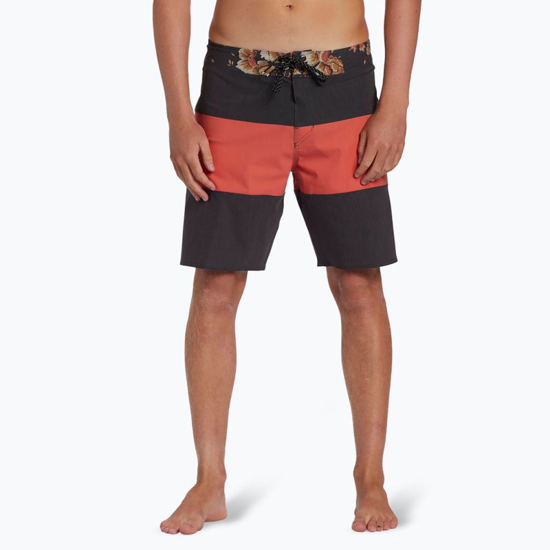 Pánske plavecké šortky Billabong Tribong Pro washed red 3