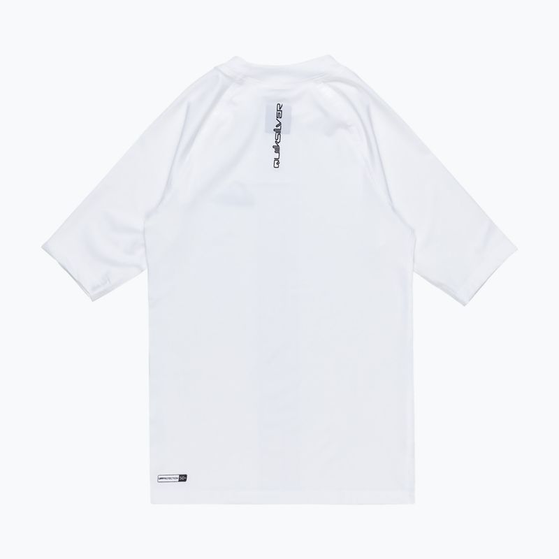 Juniorské plavecké tričko Quiksilver Everyday UPF50 biele  2