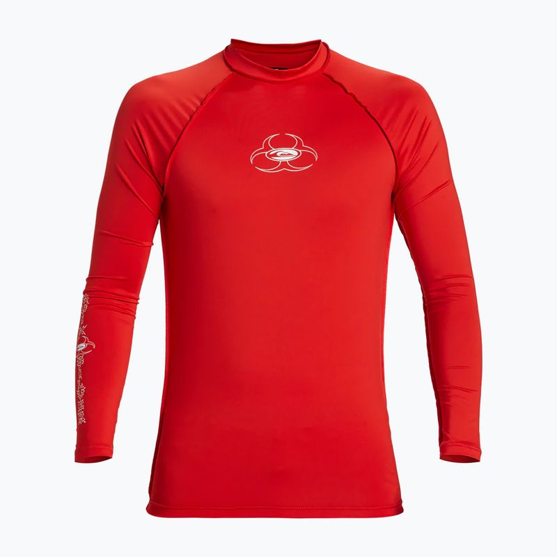 Longsleeve pánsky na plávanie Quiksilver Saturn UPF50 high risk red 5