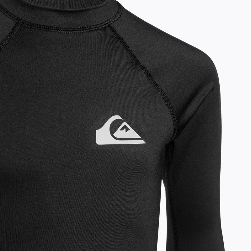 Detský longsleeve na plávanie Quiksilver Everyday UPF50 čierny 3