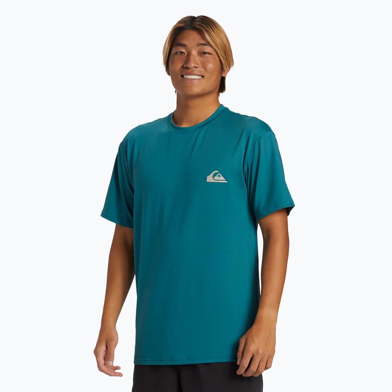 Pánske tričko na plávanieQuiksilver Everyday Surf Tee colonial blue 3