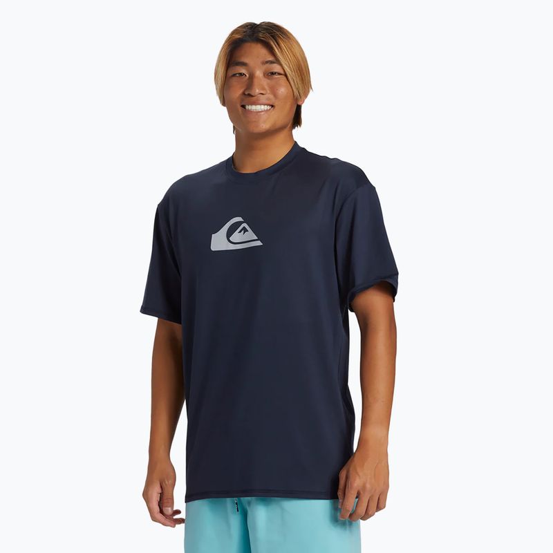 Pánske tričko na plávanieQuiksilver Everyday Surf Tee dark navy 3