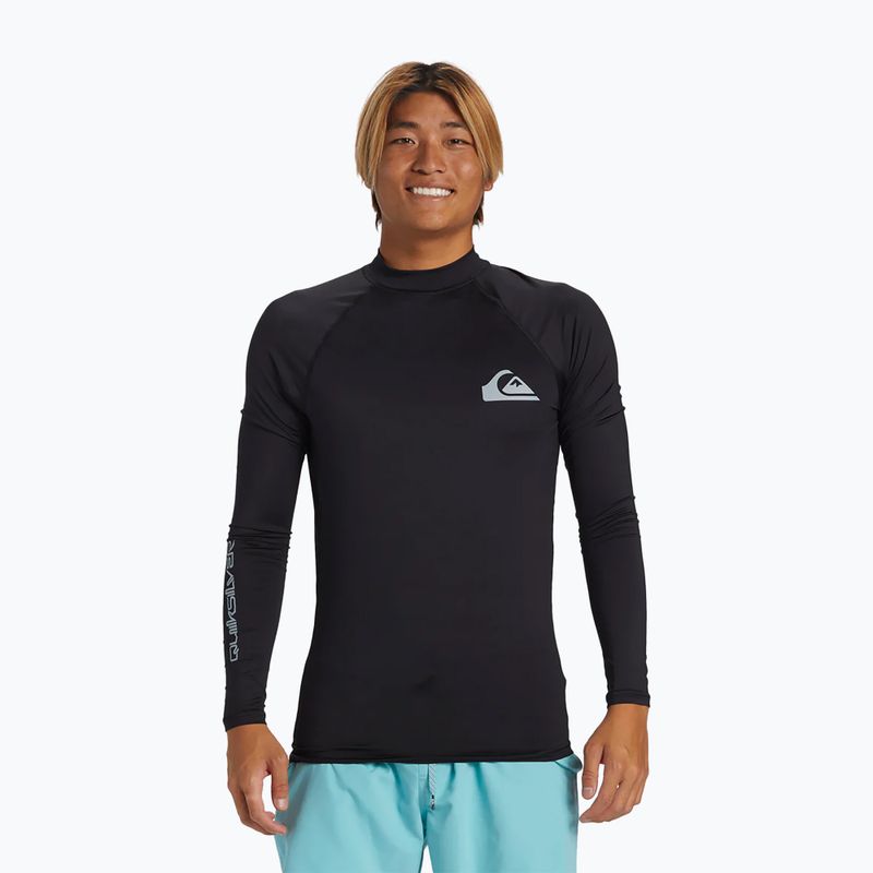 Pánske tričko na plávanie Quiksilver Everyday UPF50 black