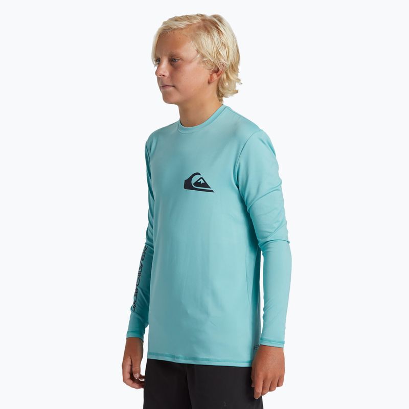 Detský longsleeve na plávanie  Quiksilver Surf Tee marine blue 3