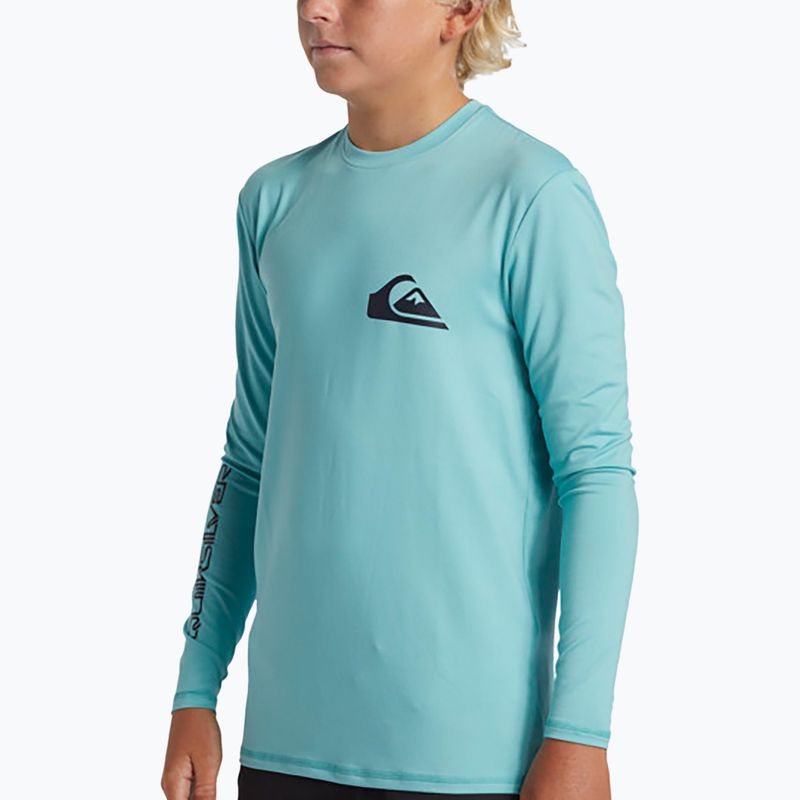 Detský longsleeve na plávanie  Quiksilver Surf Tee marine blue 4