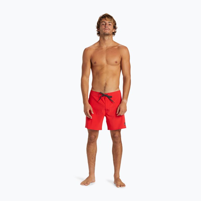 Pánske plavecké šortky Quiksilver Surfsilk Kaimana 16 high risk red 4