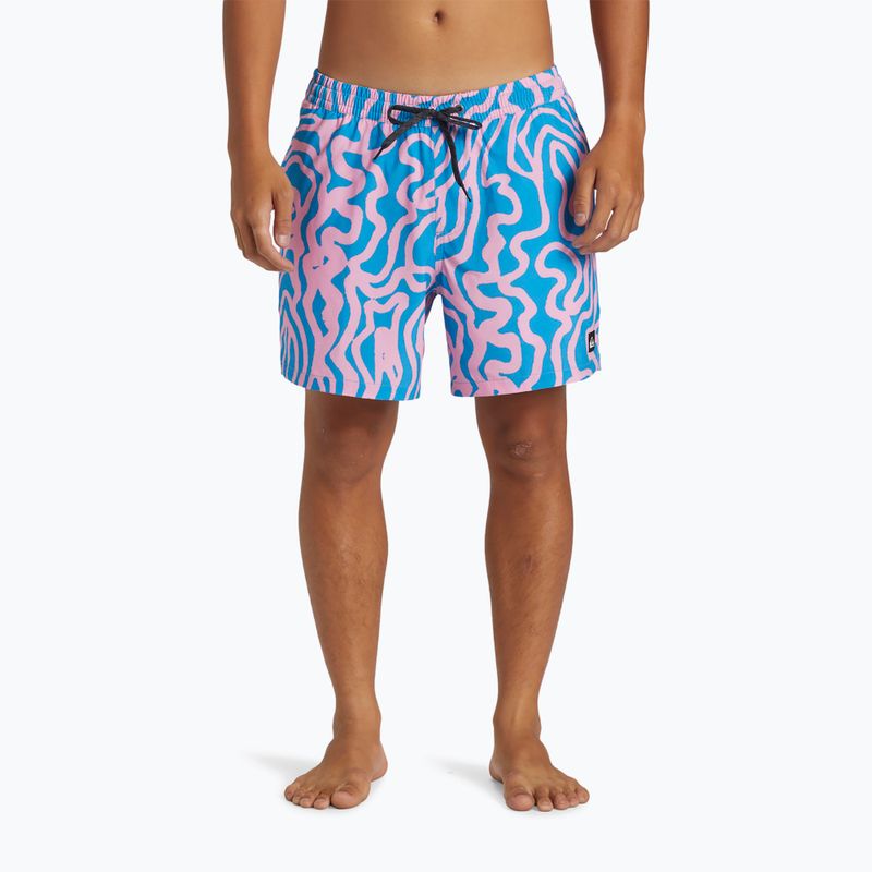 Pánske plavecké šortky Quiksilver Surfsilk Mix Volley 16 prism pink