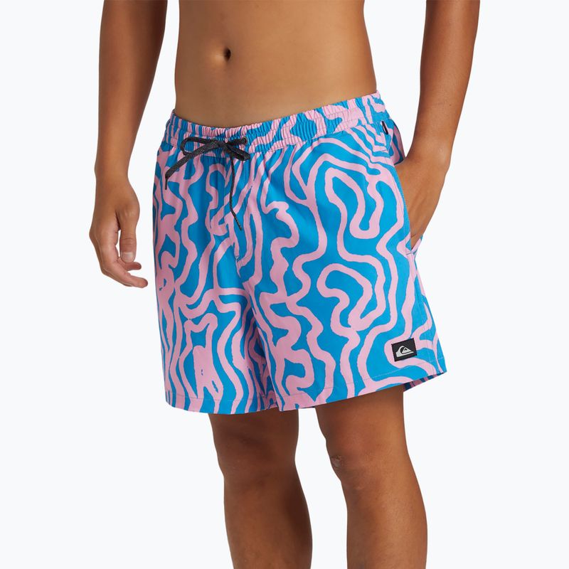 Pánske plavecké šortky Quiksilver Surfsilk Mix Volley 16 prism pink 4