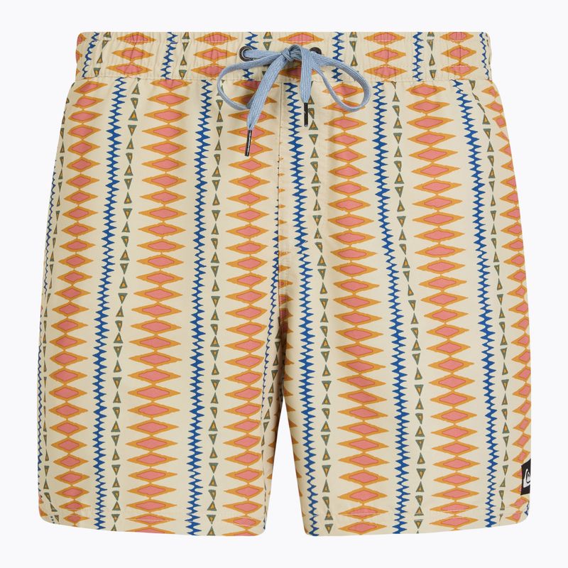 Pánske plavecké šortky Quiksilver Remade Mix Volley 16 oyster white