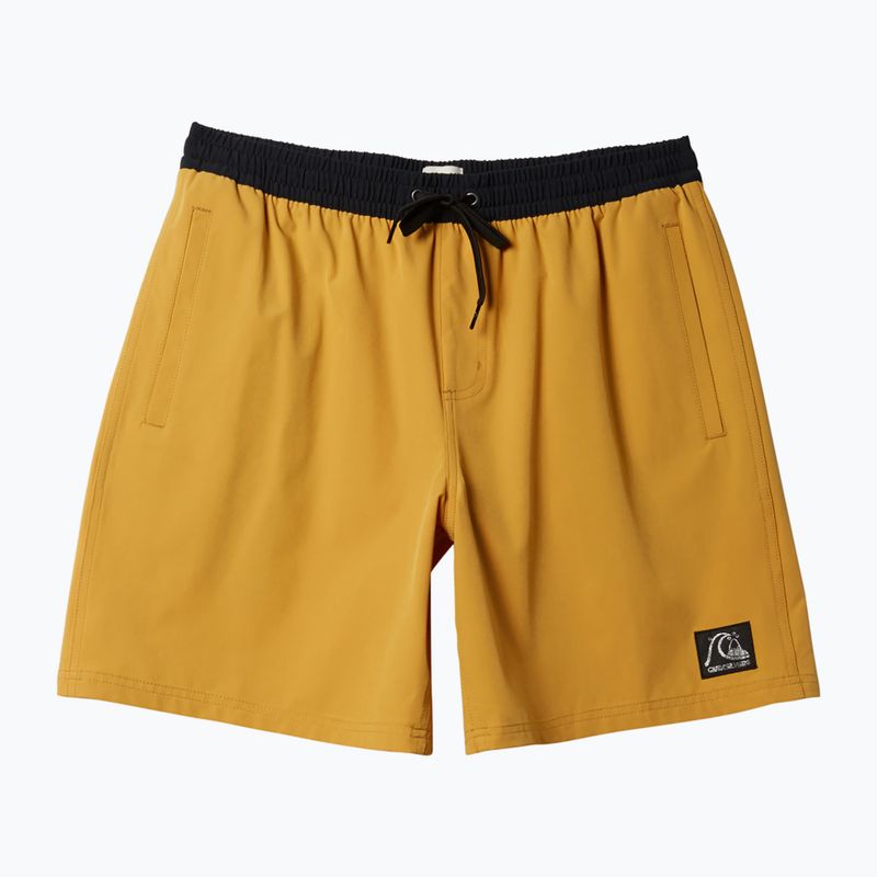 Pánske plavecké šortky Quiksilver Original Straight 17 mustard