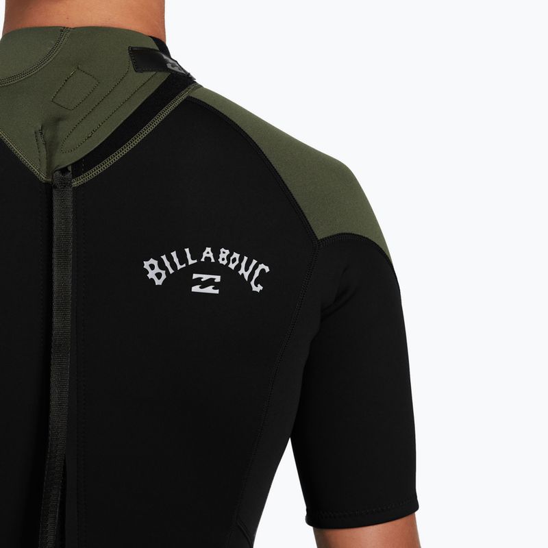 Pánsky plavecký neoprén Billabong 2 mm Foil Back Zip Spring moss 6