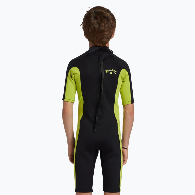 Detský neoprén Billabong 2 mm Foil BZ FL fluro lime 4