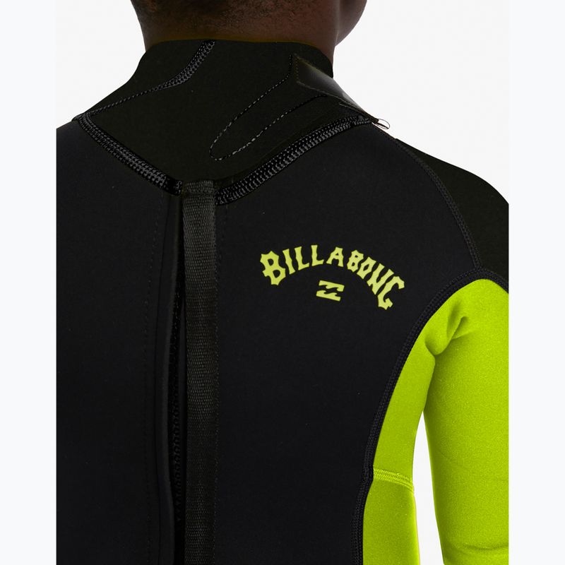 Detský  neoprén  Billabong 3/2 mm Foil BZ FL fluro lime 5