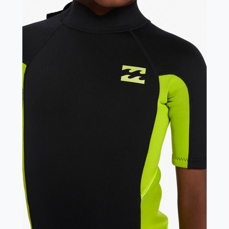 Neoprén detský Billabong 2 mm Foil BZ FL fluro lime 4
