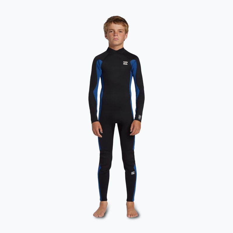 Detský neoprén Billabong 4/3 mm Foil Back Zip GBS mid blue