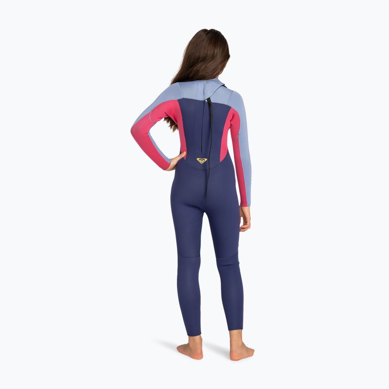 Detský plavecký neoprén ROXY 4/3 mm Prologue Back Zip GBS Wetsuit dark denim 2