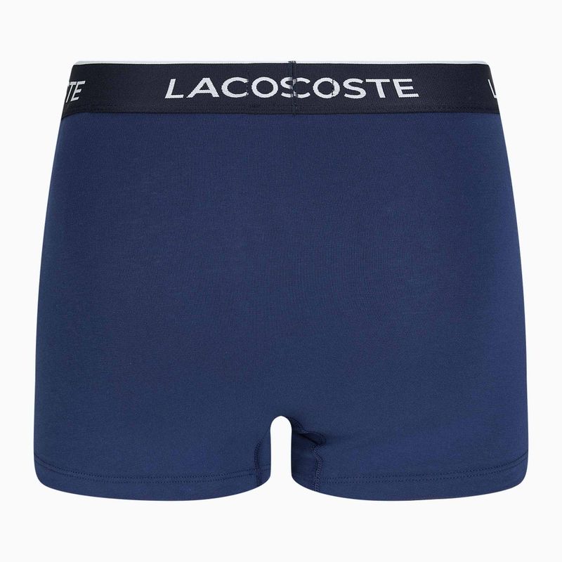 Boxerky Lacoste 5H3389 W64 3 páry námornícka modrá/červená metylénová 3