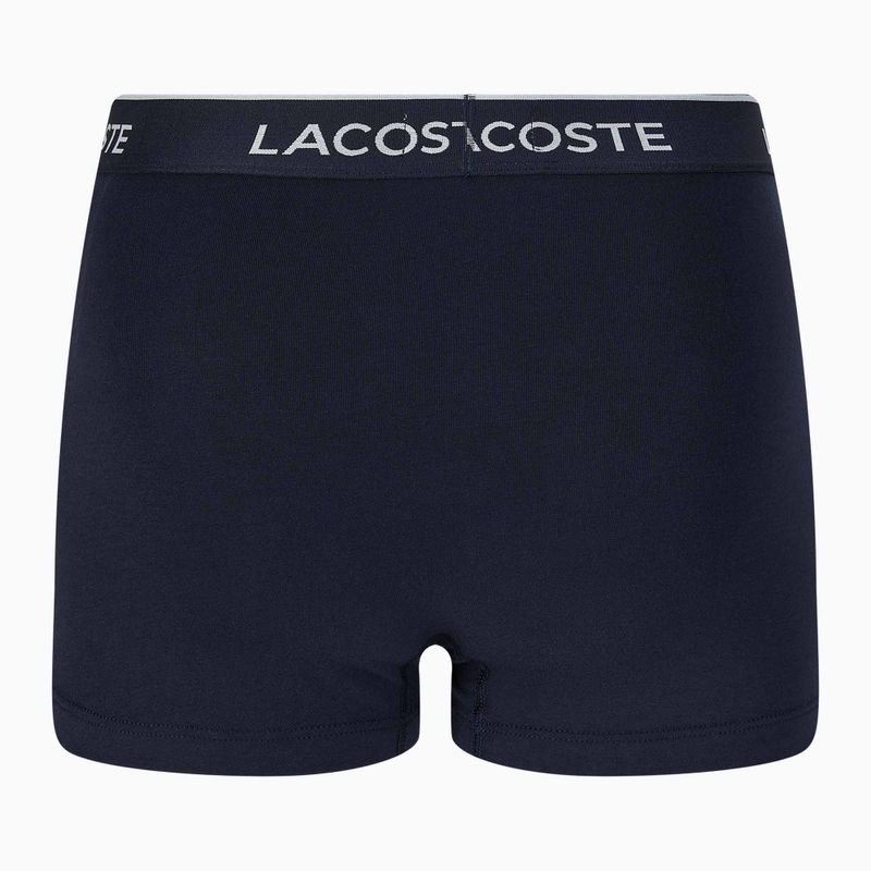 Boxerky Lacoste 5H3389 W64 3 páry námornícka modrá/červená metylénová 9