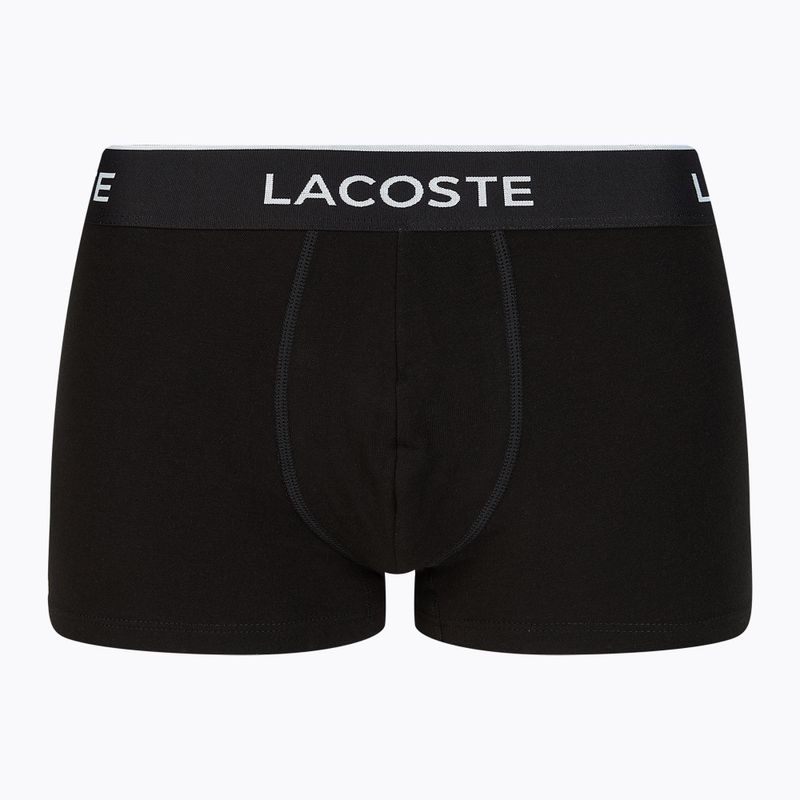 Boxerky Lacoste 5H3389 NUA 3 páry čierna/biela/strieborná chine 8