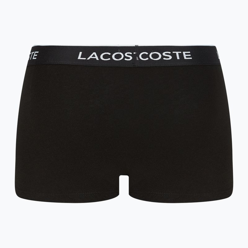 Boxerky Lacoste 5H3389 NUA 3 páry čierna/biela/strieborná chine 9