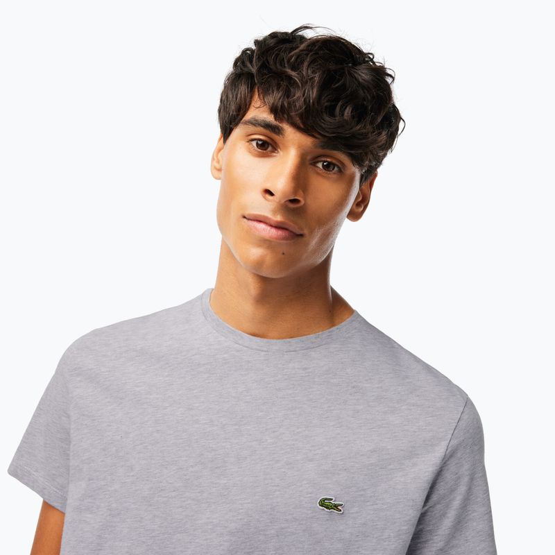 Pánske tričko Lacoste TH6709 silver chine 3