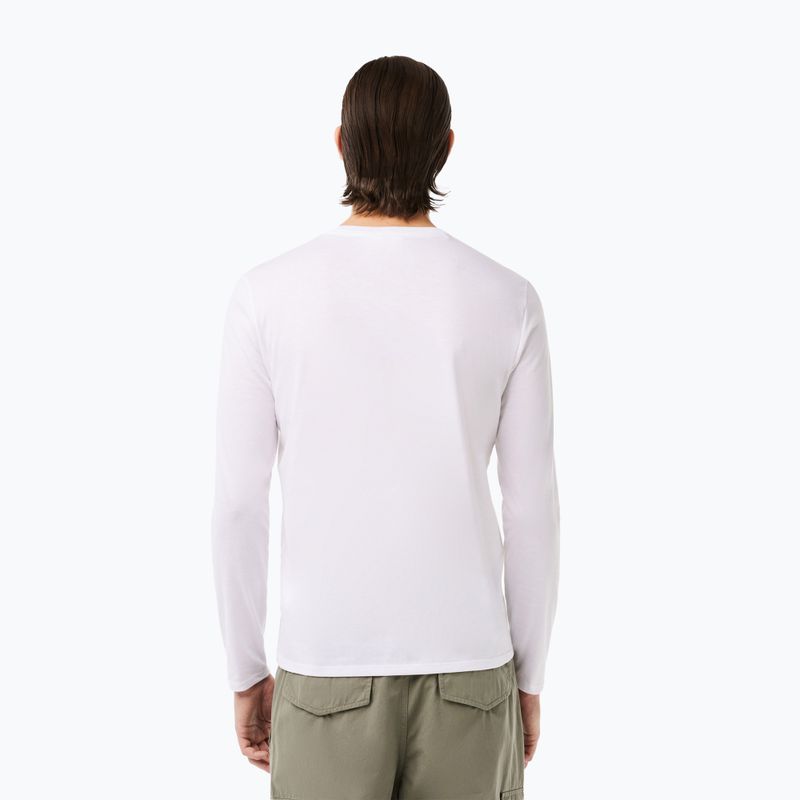 Longsleeve pánsky Lacoste TH6712 white 2