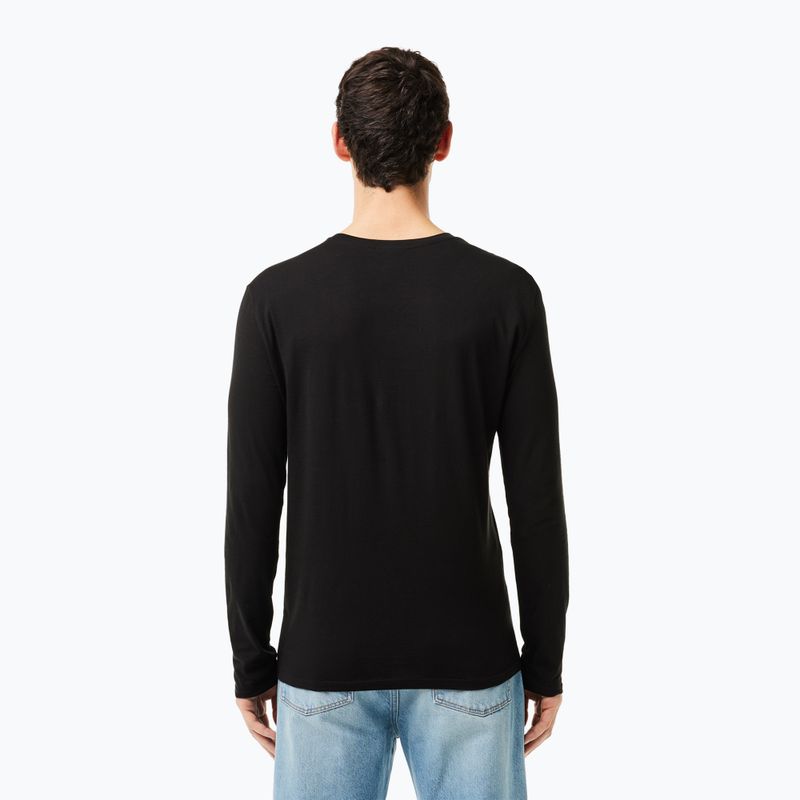 Longsleeve pánsky Lacoste TH6712 black 2