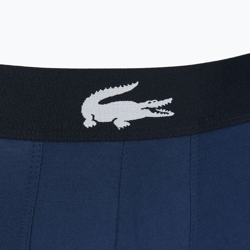Boxerky Lacoste 5H1803 BCK 3 páry námornícka modrá/biela/strieborná porcelán 8