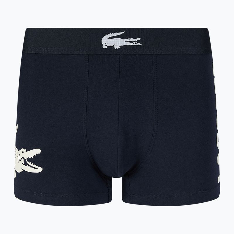 Boxerky Lacoste 5H1803 BCK 3 páry námornícka modrá/biela/strieborná porcelán 10