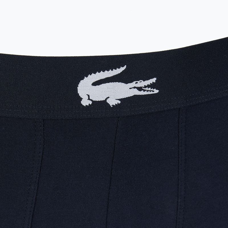 Boxerky Lacoste 5H1803 BCK 3 páry námornícka modrá/biela/strieborná porcelán 14
