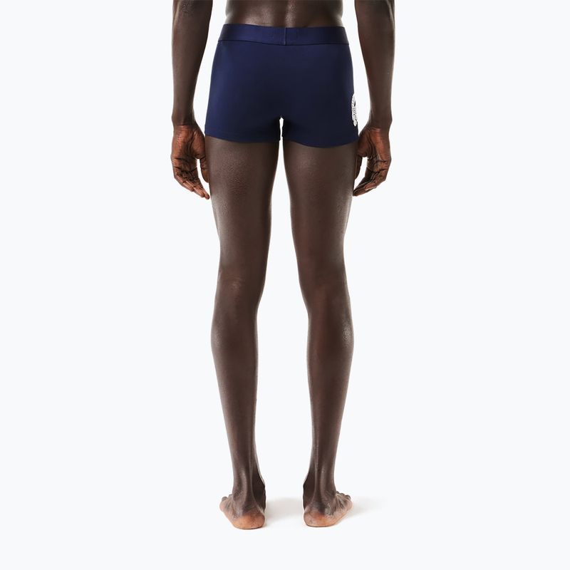 Boxerky Lacoste 5H1803 BCK 3 páry námornícka modrá/biela/strieborná porcelán 16