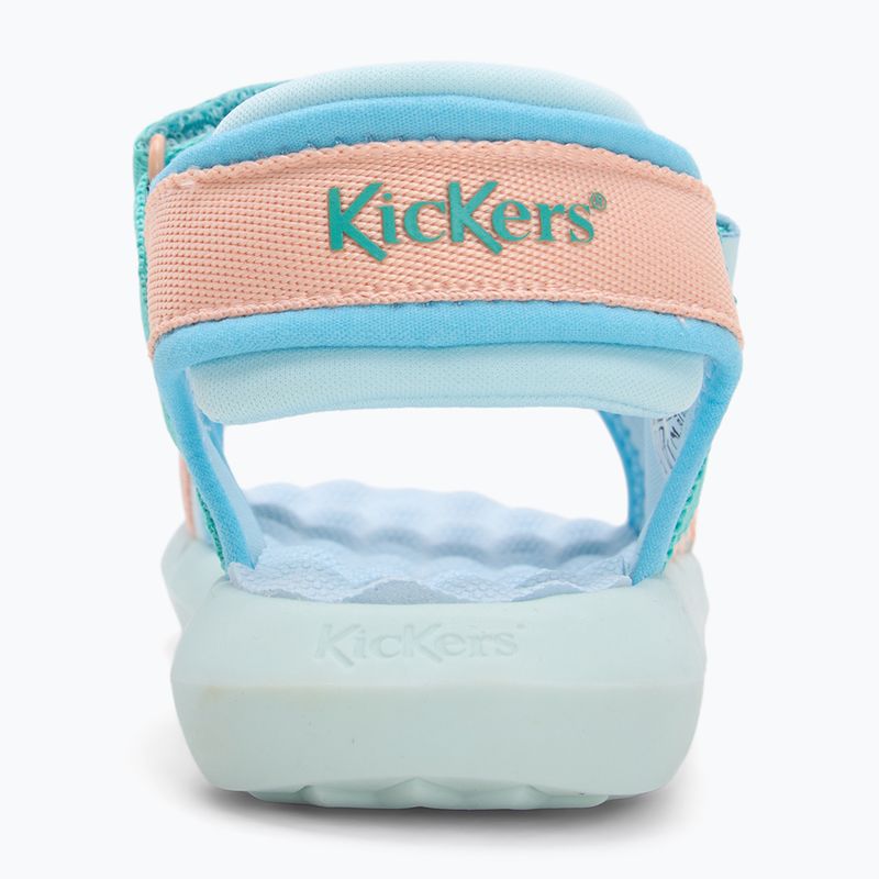 Detské sandále Kickers Kickjune blue/coral pink/green 6
