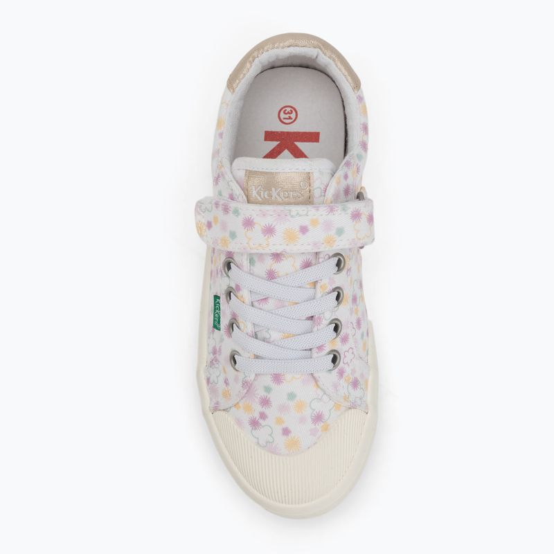 Detské tenisky Kickers Kickgoldi white/print festi summer 5