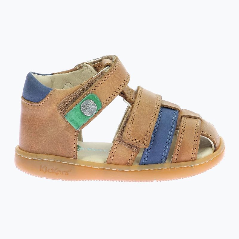 Detské sandále Kickers Kick Pod camel/navy 2