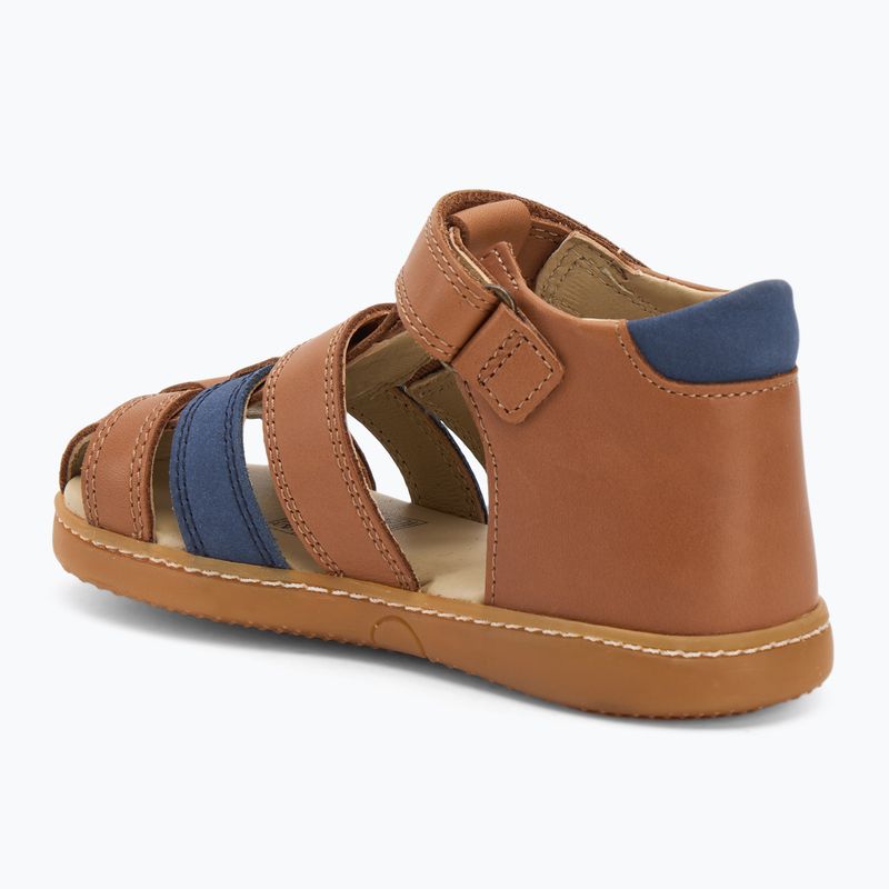 Detské sandále Kickers Kick Pod camel/navy 3